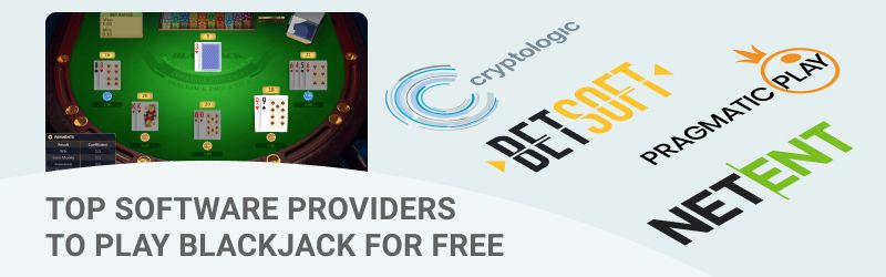 top 4 software providers for free blackjack