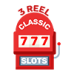 3 reel classic Slot machine icon