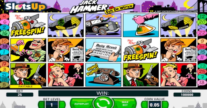 Play in Jack Hammer Slot Online from NetEnt for free now | Casino-online-brazil.com