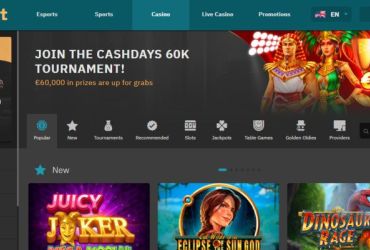 Arcanebet Casino - main page