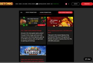 Betonic casino - promotions