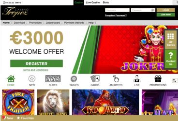 CasinoTropez - main page