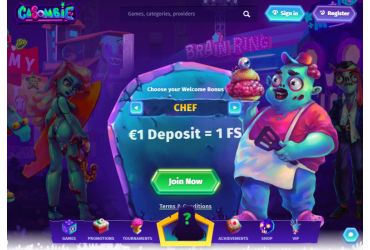 Casombie casino - main page