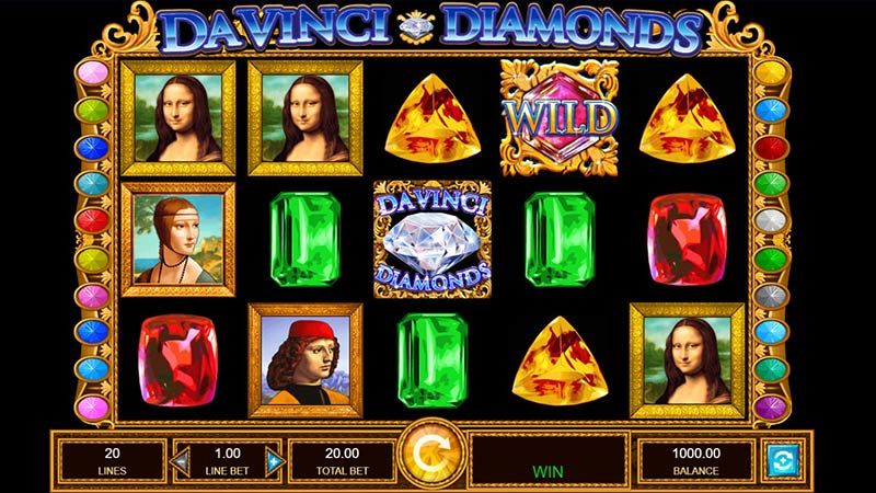 Da Vinci Diamonds slot theme