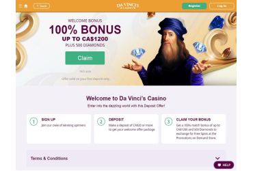 DaVinci casino - promotions