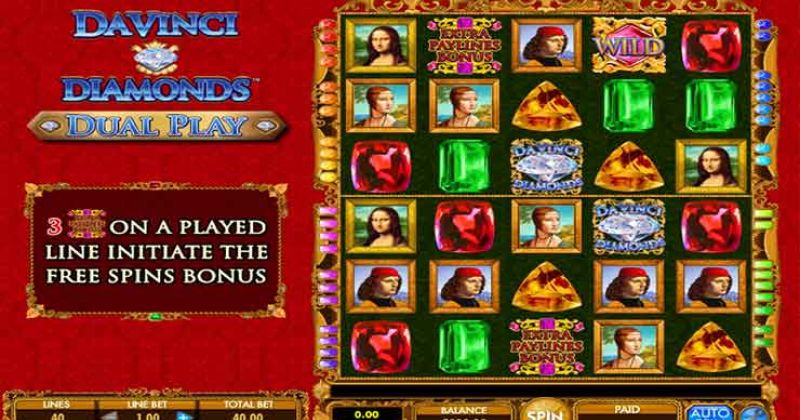 Play in Da Vinci DIamonds Dual Play Slot Online from IGT for free now | Casino-online-brazil.com
