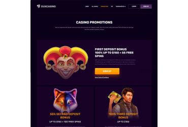 DuxCasino - promotion page