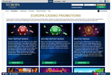 EuropaCasino - promotions