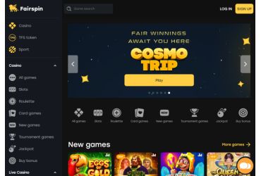 FairSpin casino - main page
