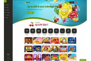 Fresh Casino - main page