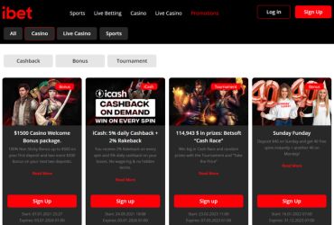 iBet Casino - promotions