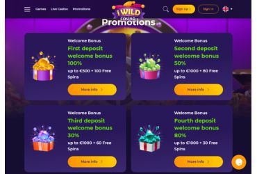 iWild Casino - promotions