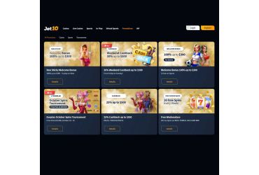 Jet10 casino - list of promotions