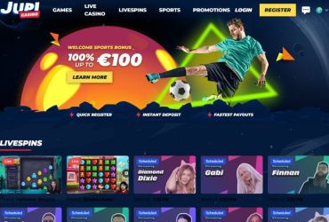 Jupi Casino - main page