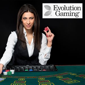 Live Blackjack dealer from Evolution gaming