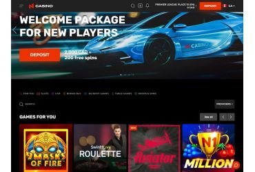 N1 Casino - main page