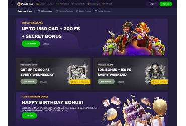 Playfina casino promotions