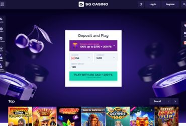 SG Casino - main page