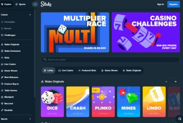 Stake casino - main page