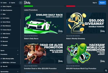 Stake casino - promotions