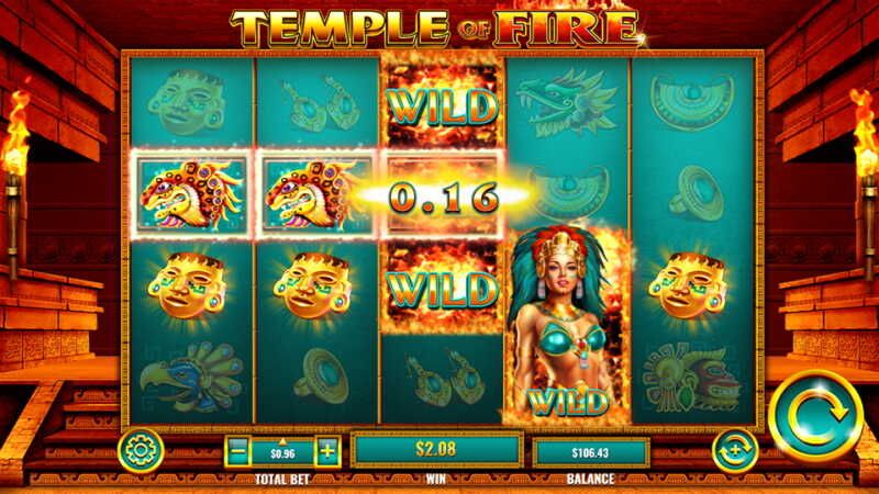 Temple of Fire slot theme