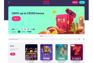 Wild Fortune Casino - main page