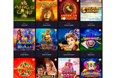 Woo casino - list of slot machines